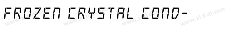 Frozen Crystal Cond字体转换